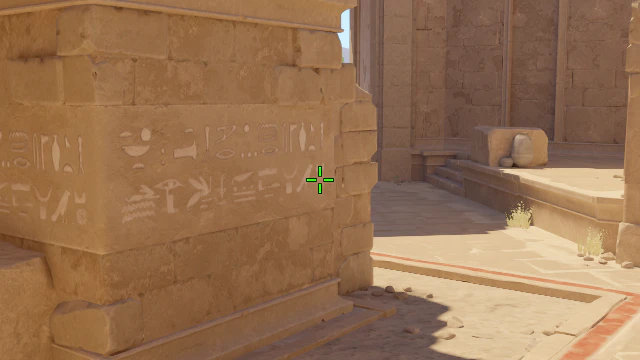 Where to aim before releasing the throw