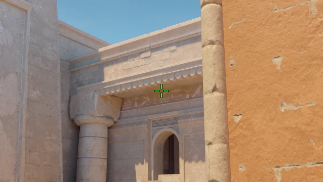 Where to aim before releasing the throw