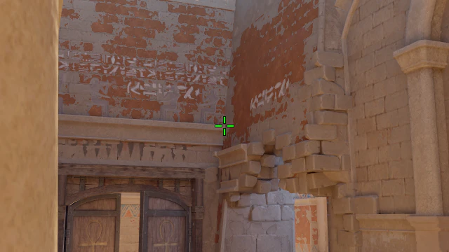Where to aim before releasing the throw