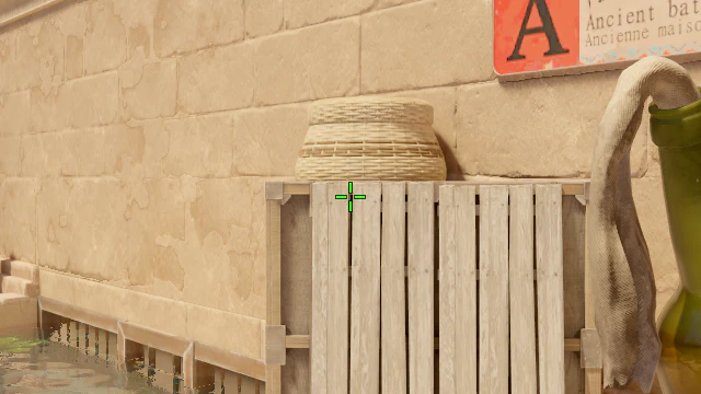 Where to aim before releasing the throw