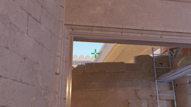 Where to aim before releasing the throw