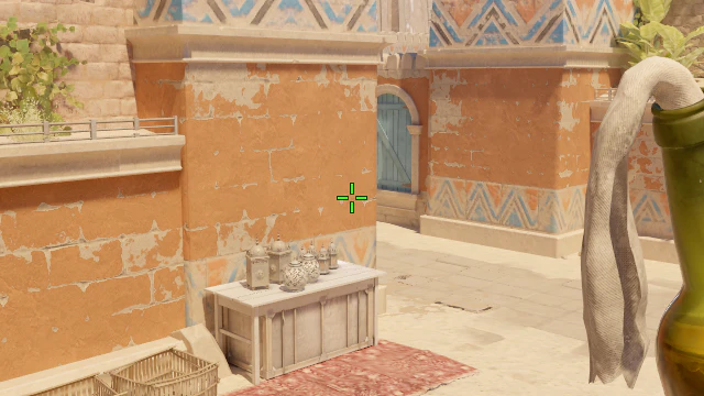 Where to aim before releasing the throw