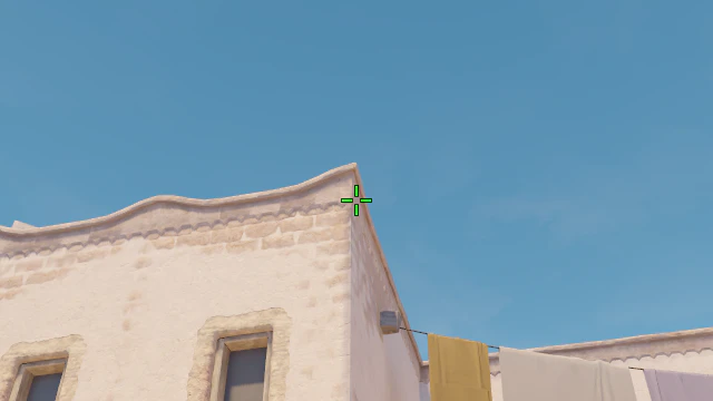 Where to aim before releasing the throw