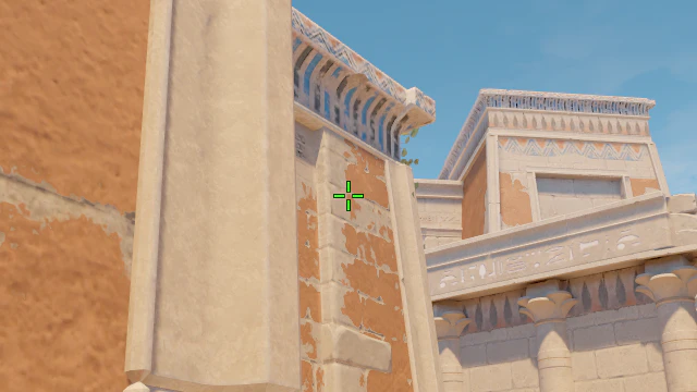 Where to aim before releasing the throw