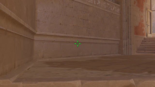 Where to aim before releasing the throw