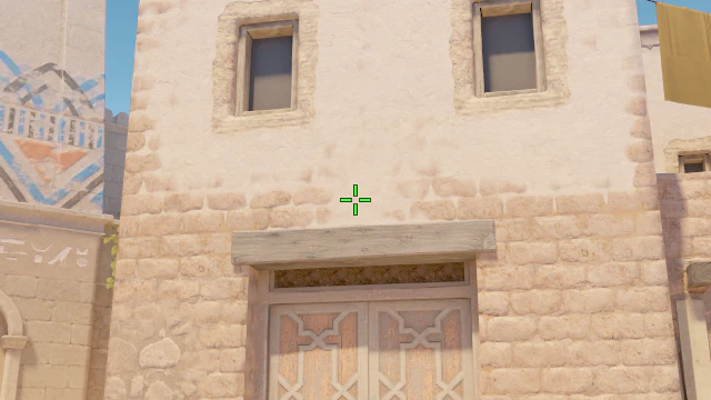 Where to aim before releasing the throw