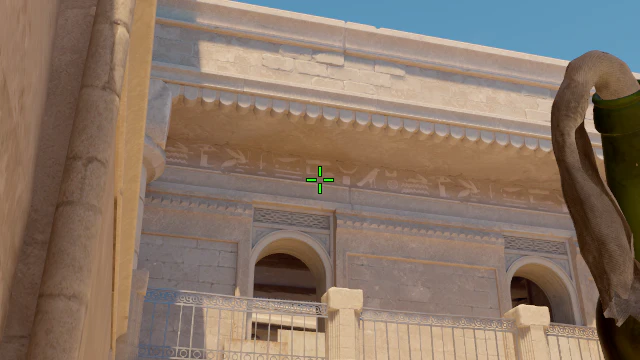 Where to aim before releasing the throw