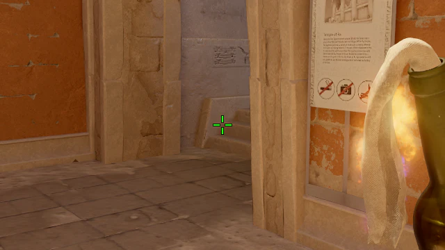 Where to aim before releasing the throw