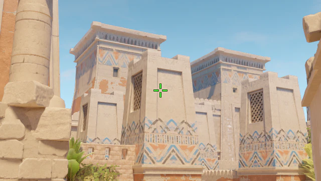 Where to aim before releasing the throw