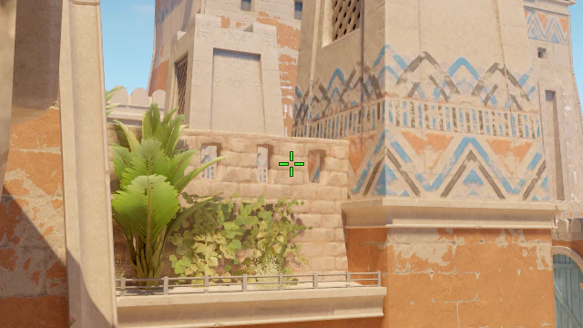 Where to aim before releasing the throw
