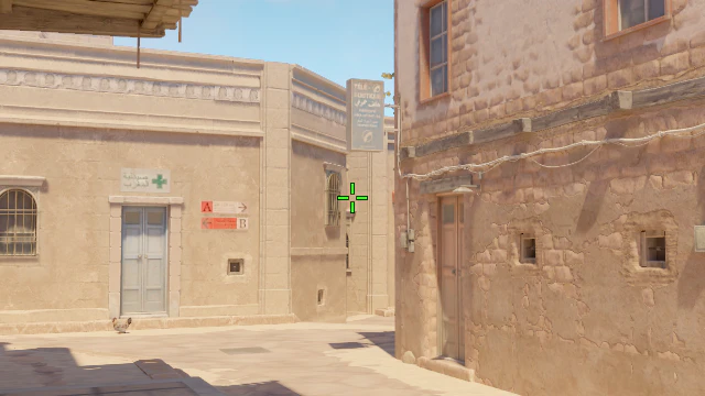 Where to aim before releasing the throw