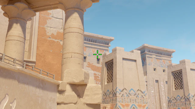 Where to aim before releasing the throw