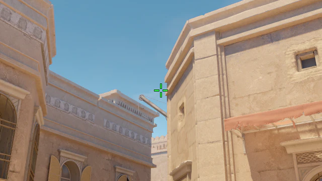 Where to aim before releasing the throw