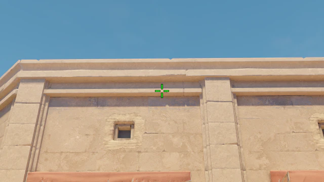 Where to aim before releasing the throw
