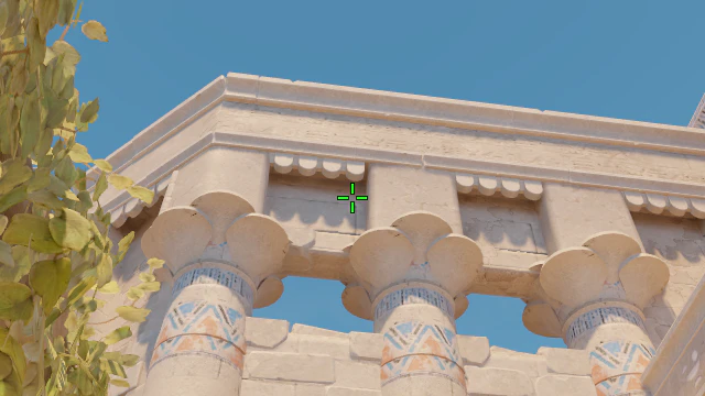 Where to aim before releasing the throw