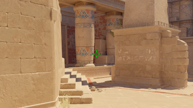 Where to aim before releasing the throw