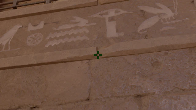 Where to aim before releasing the throw