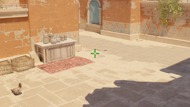 Where to aim before releasing the throw