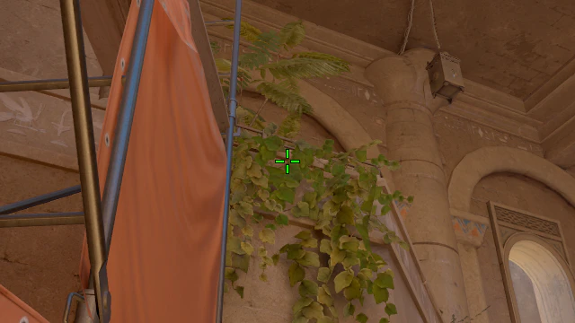 Where to aim before releasing the throw