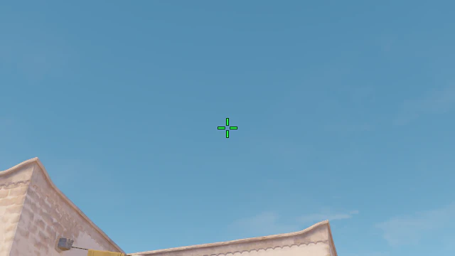 Where to aim before releasing the throw