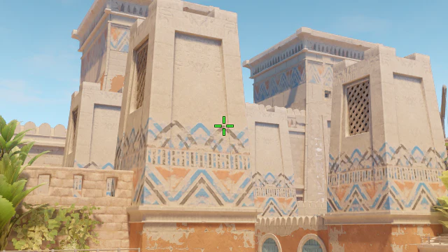 Where to aim before releasing the throw