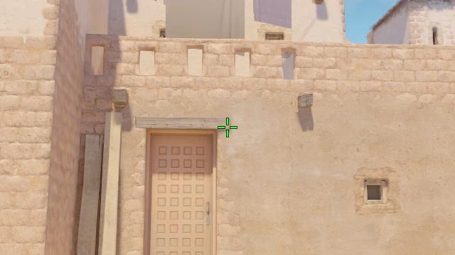 Where to aim before releasing the throw