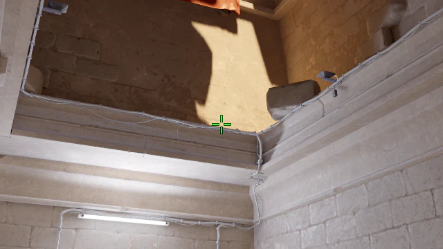 Where to aim before releasing the throw
