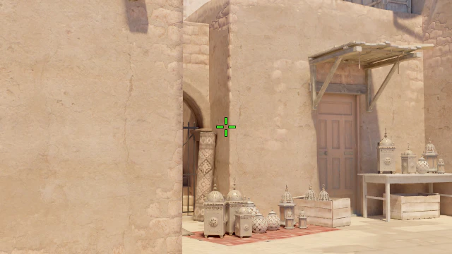 Where to aim before releasing the throw