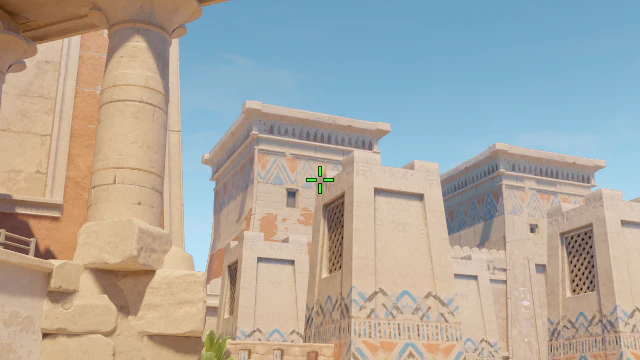 Where to aim before releasing the throw
