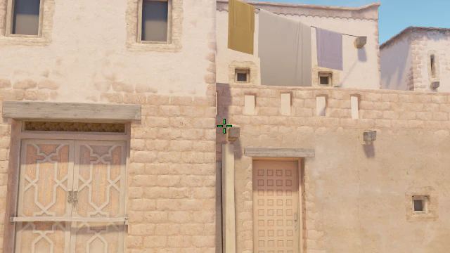 Where to aim before releasing the throw