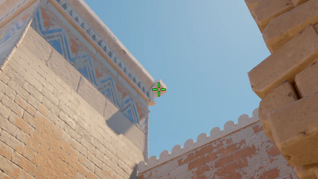 Where to aim before releasing the throw