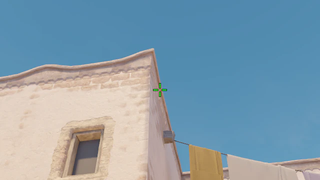 Where to aim before releasing the throw