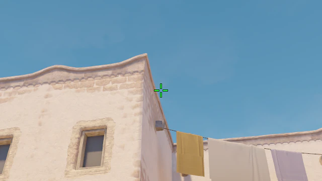 Where to aim before releasing the throw