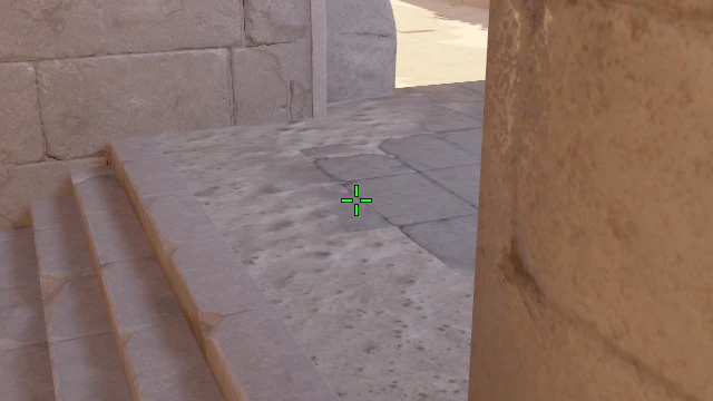 Where to aim before releasing the throw