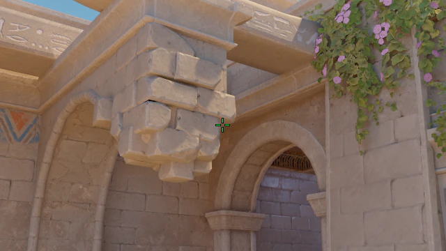 Where to aim before releasing the throw