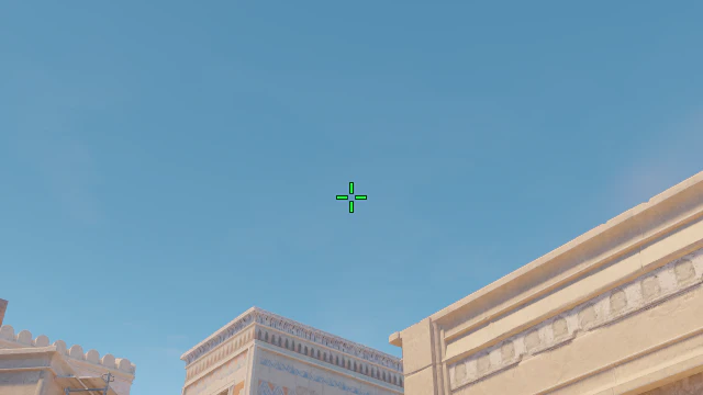Where to aim before releasing the throw