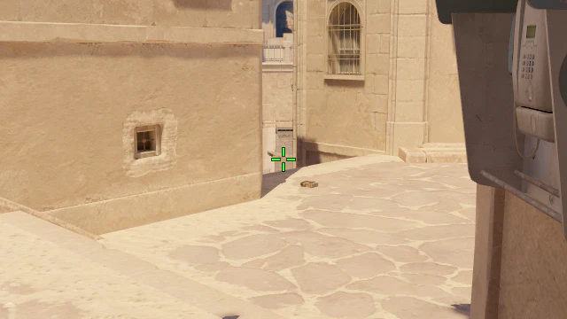 Where to aim before releasing the throw