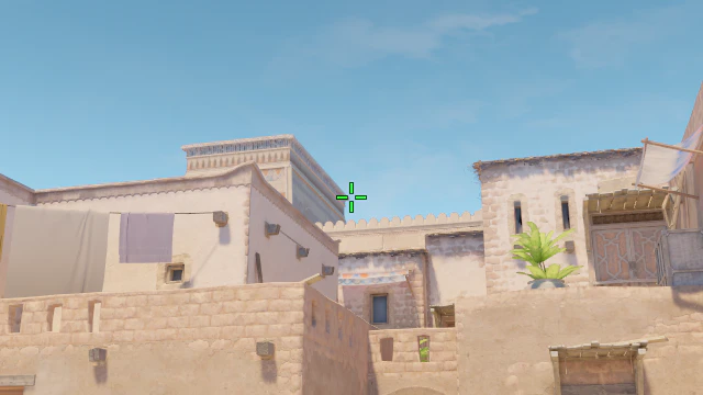 Where to aim before releasing the throw