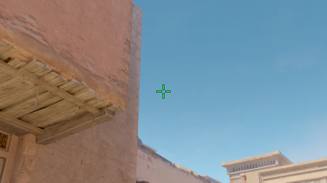 Where to aim before releasing the throw