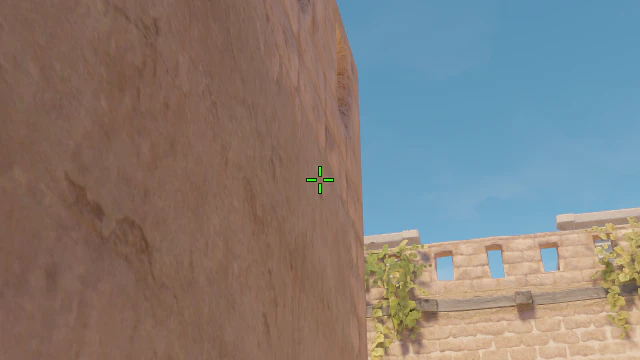 Where to aim before releasing the throw