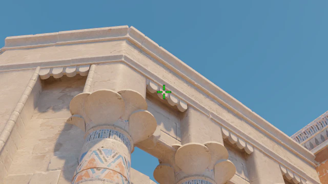 Where to aim before releasing the throw
