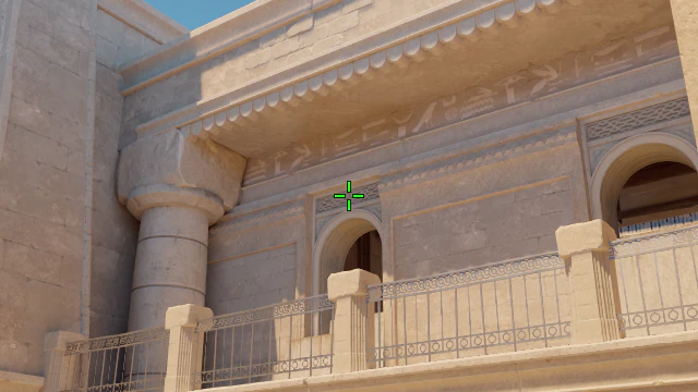 Where to aim before releasing the throw