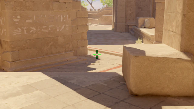 Where to aim before releasing the throw
