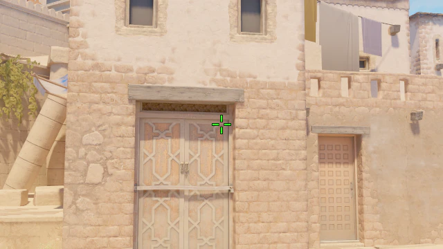Where to aim before releasing the throw