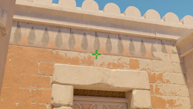 Where to aim before releasing the throw