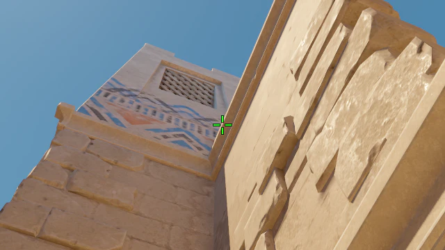 Where to aim before releasing the throw