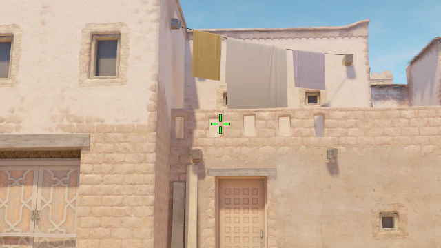 Where to aim before releasing the throw