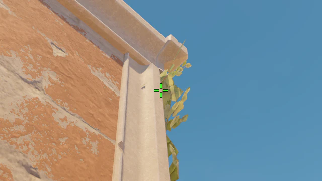 Where to aim before releasing the throw