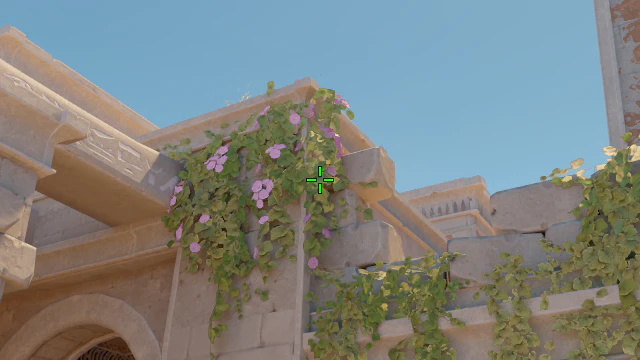 Where to aim before releasing the throw