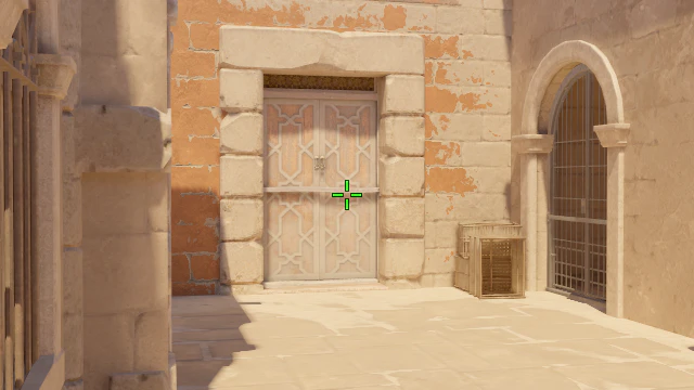 Where to aim before releasing the throw
